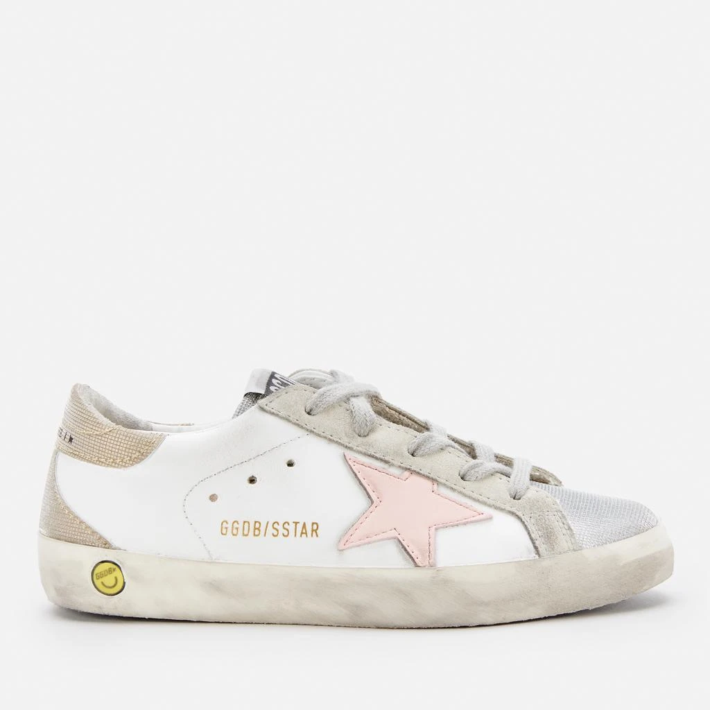 商品Golden Goose|Toddlers' Checkered Glitter Toe Heel - White/Silver/Rose Quartz/Gold,价格¥746,第1张图片