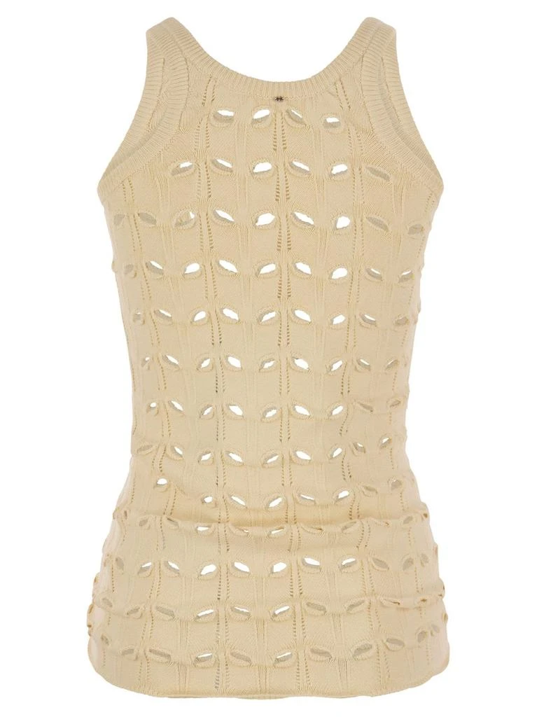 商品Max Mara|Sportmax Astice Perforated Sleeveless Top,价格¥1707,第2张图片详细描述