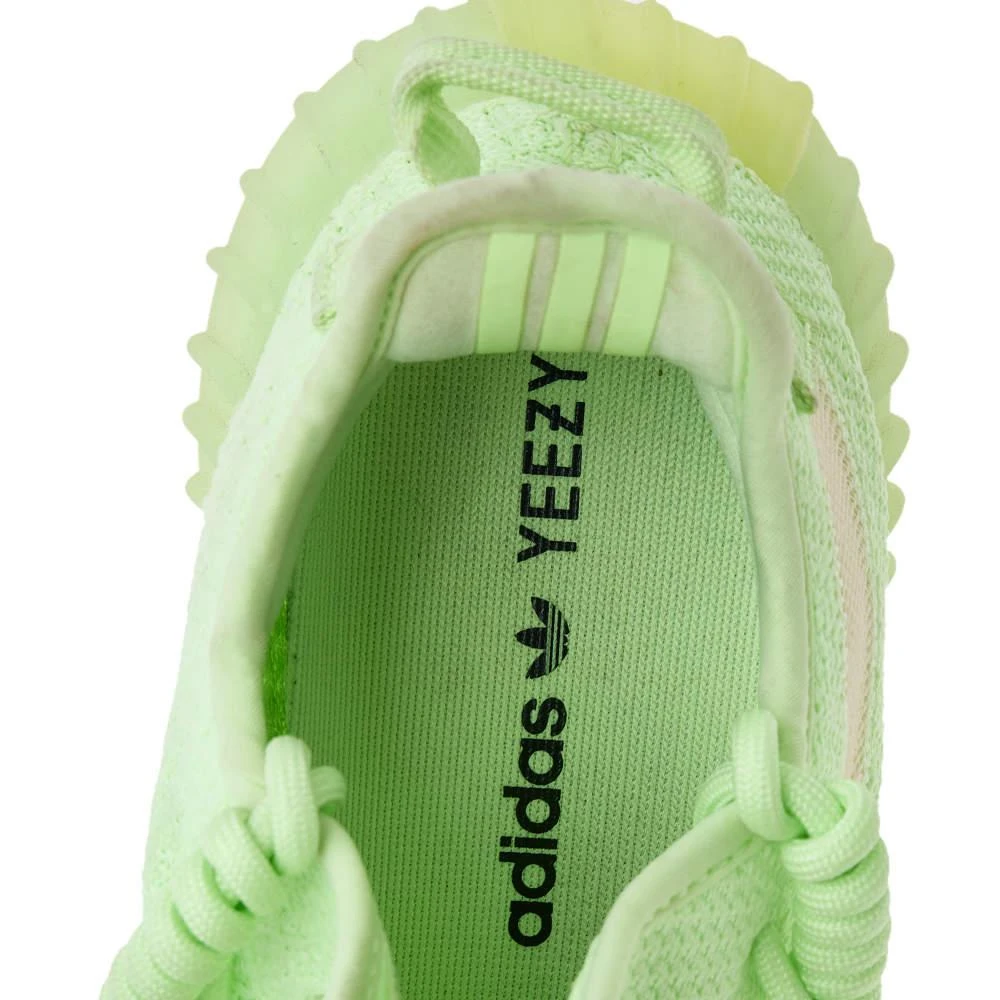 Yeezy x Adidas Green Knit Fabric Boost 350 V2 "Glow in The Dark" Low Top Sneakers Size 39 1/3 商品
