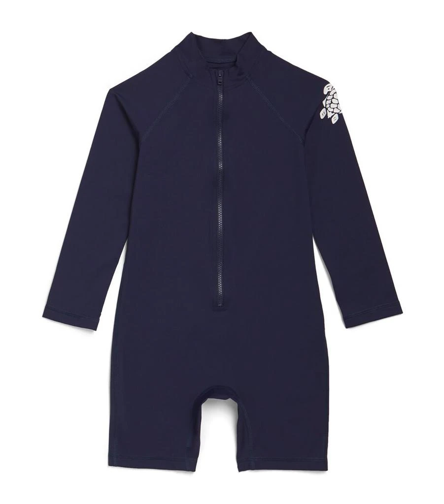 商品Vilebrequin Kids|Turtle Print Rash Guard Swimsuit (2-8 Years),价格¥1431,第1张图片
