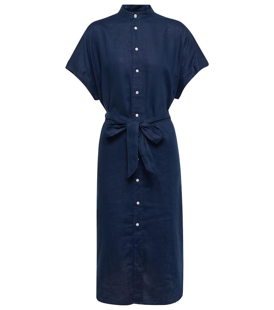 商品Ralph Lauren|亚麻中长连衣裙,价格¥1574,第1张图片