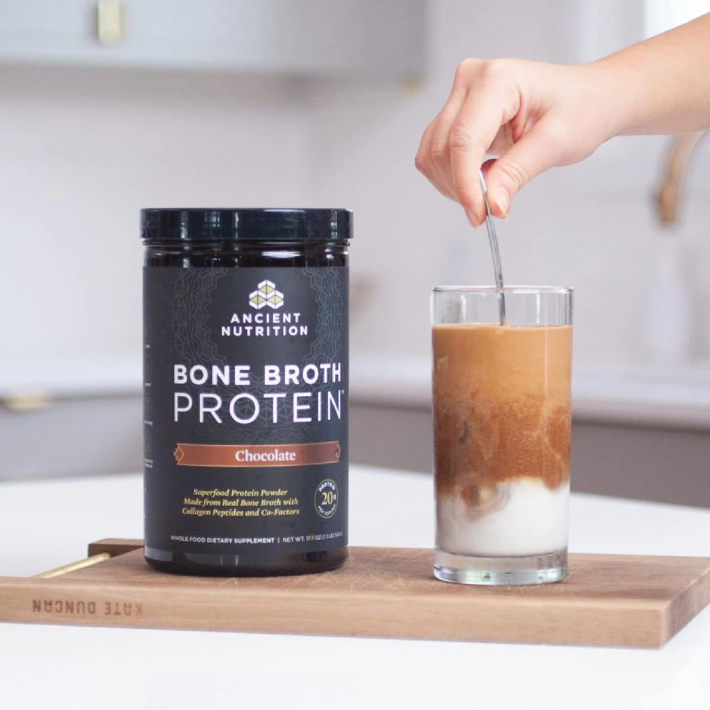 商品Ancient Nutrition|Bone Broth Protein Spring ’24 Insert | Powder Chocolate (20 Servings),价格¥378,第4张图片详细描述