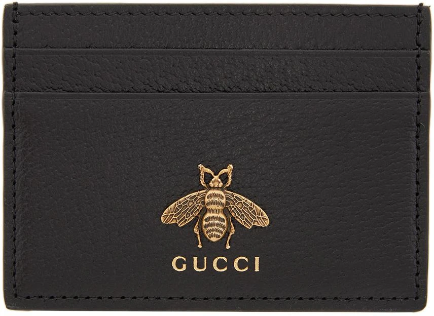 商品Gucci|黑色 Bee 卡包,价格¥2825,第1张图片