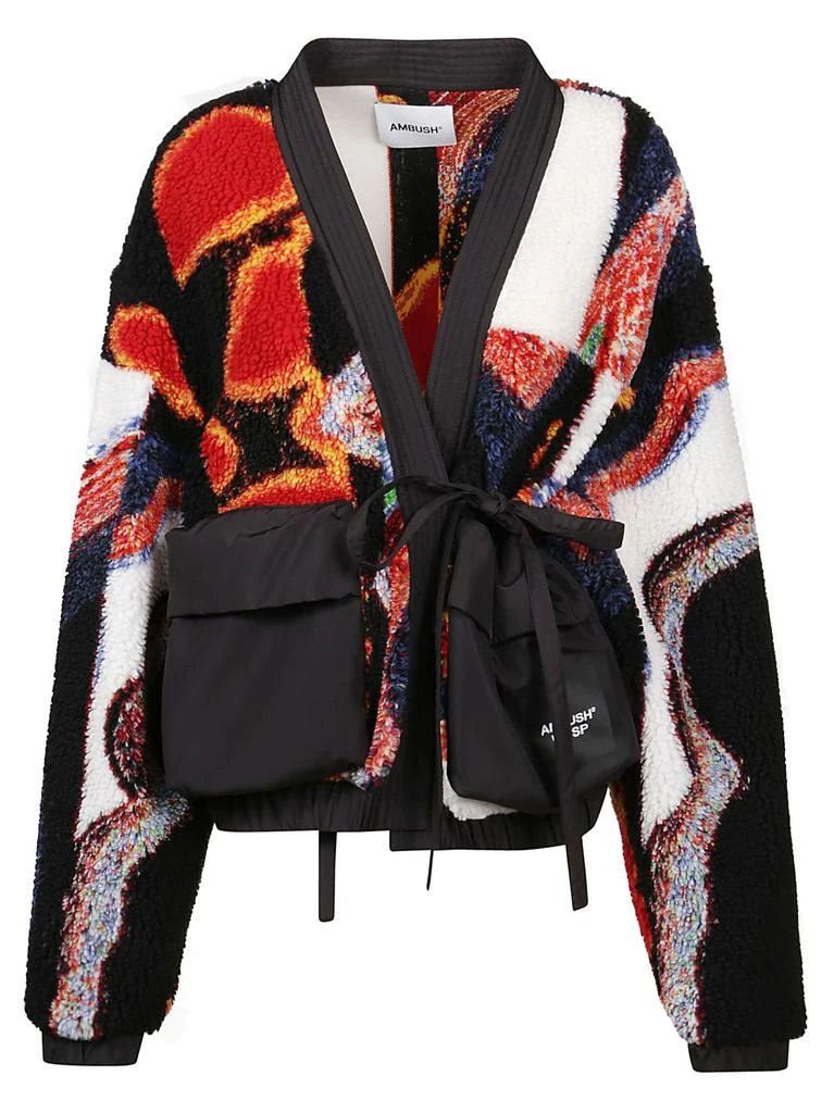 商品Ambush|AMBUSH Jacquard Kimono Teddy Jacket,价格¥3941,第1张图片