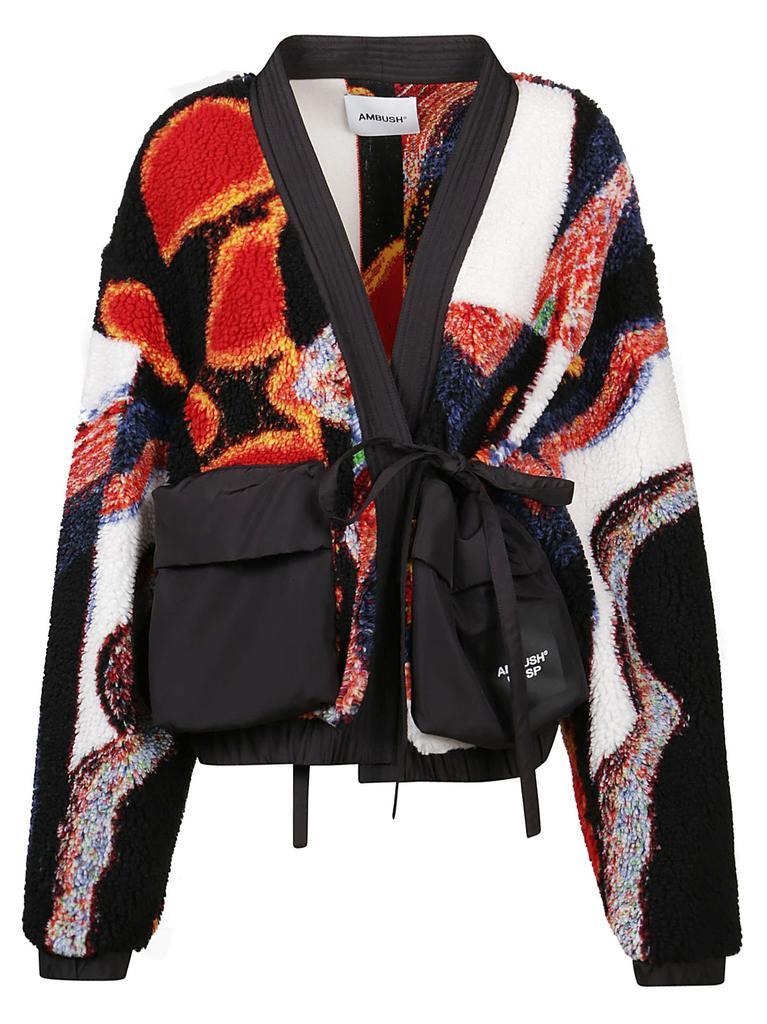 商品Ambush|AMBUSH Jacquard Kimono Teddy Jacket,价格¥4275,第1张图片