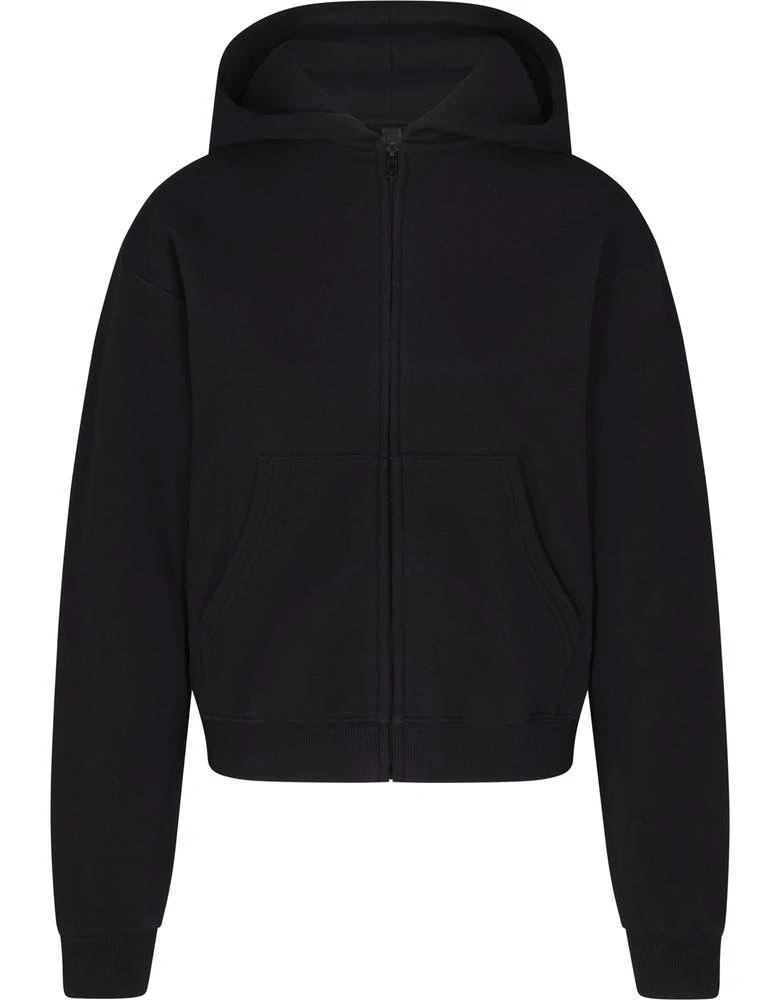 商品SKIMS|Cotton Blend Classic Fleece Zip-Up Hoodie,价格¥697,第4张图片详细描述