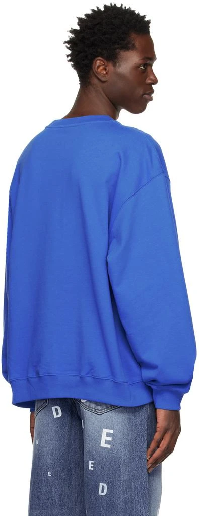 商品We11done|Blue Patched Mirror Sweatshirt,价格¥1506,第3张图片详细描述
