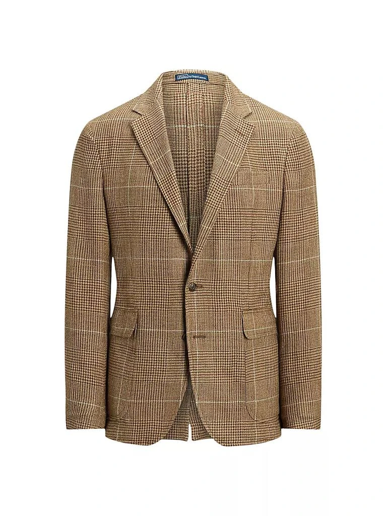 商品Ralph Lauren|Glen Check Silk, Linen, & Wool-Blend Two-Button Sport Coat,价格¥7439,第1张图片