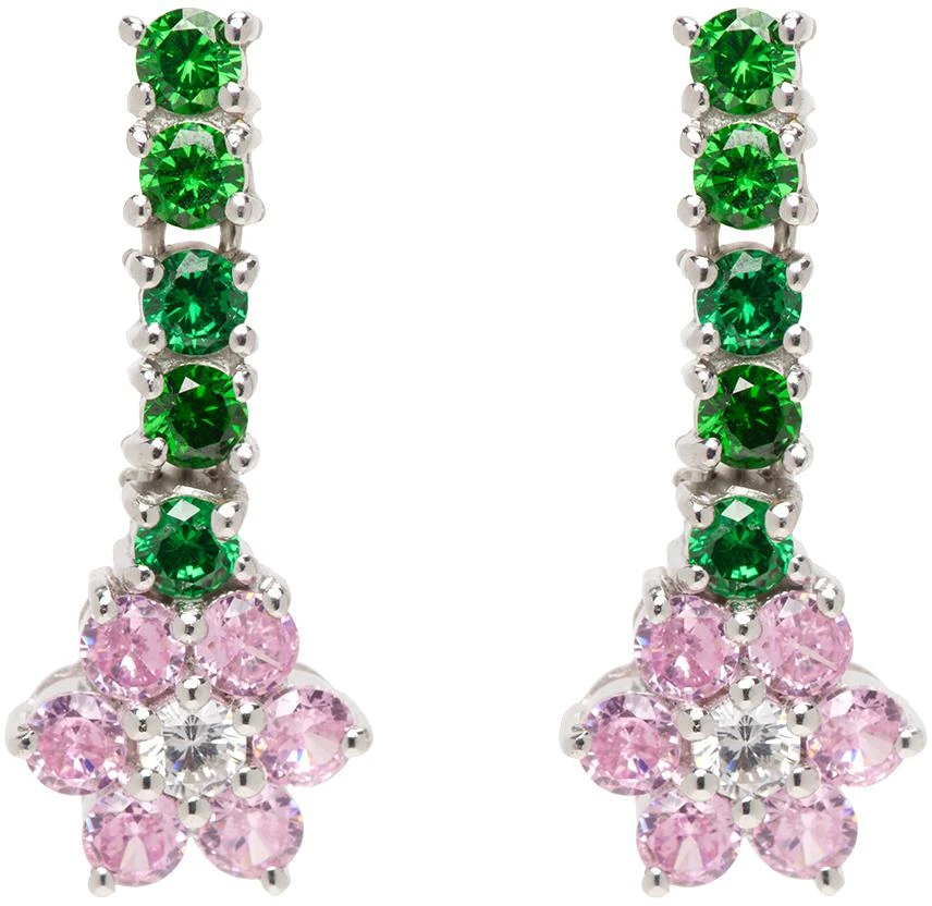 商品VEERT|White Gold Flower Earrings,价格¥499,第1张图片