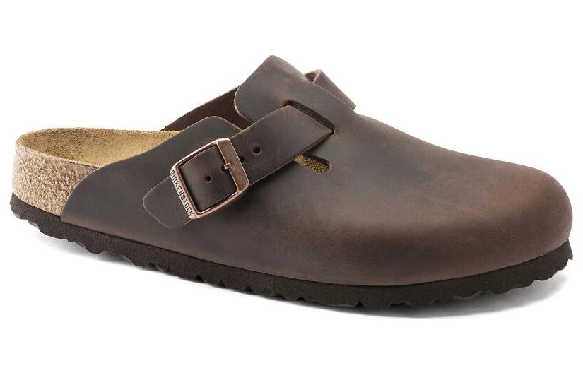 商品[国内直发] Birkenstock|柔软舒适百搭 包头拖鞋 男女同款 红棕色 窄版,价格¥1373,第4张图片详细描述