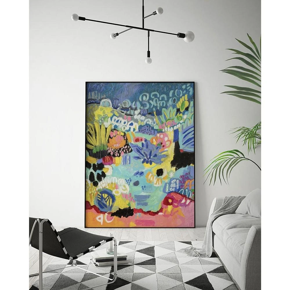 商品Giant Art|20" x 16" Whimsical Pond III Art Block Framed Canvas,价格¥1258,第2张图片详细描述
