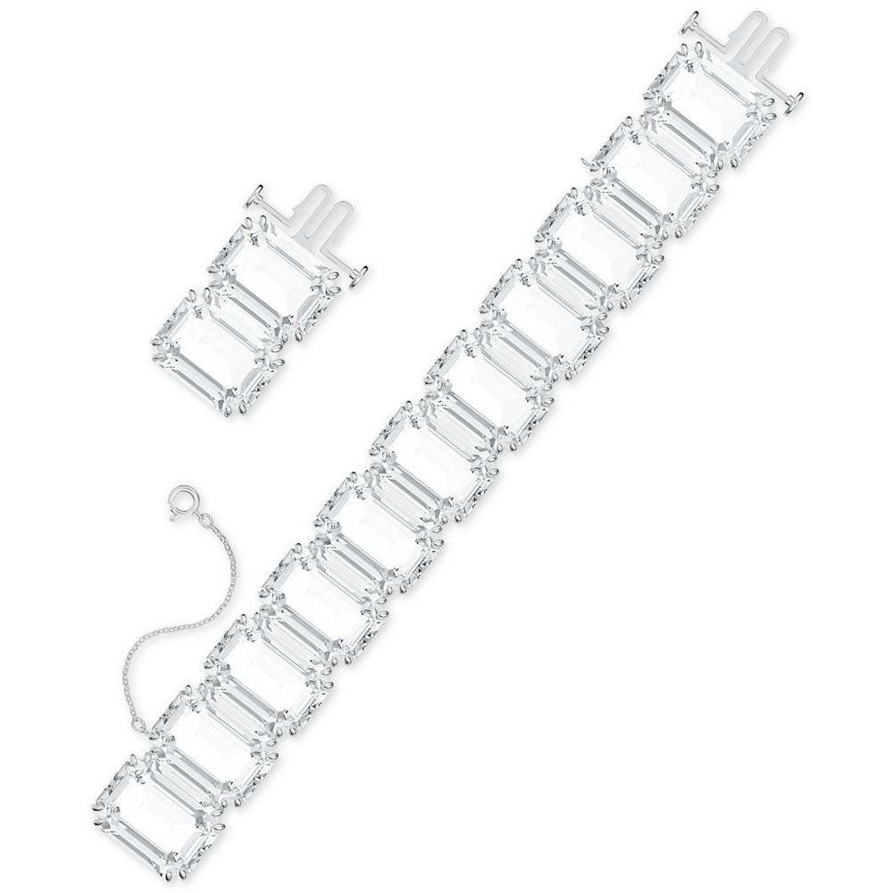 商品Swarovski|Silver-Tone Octagon-Crystal Flex Bracelet,价格¥3542,第4张图片详细描述