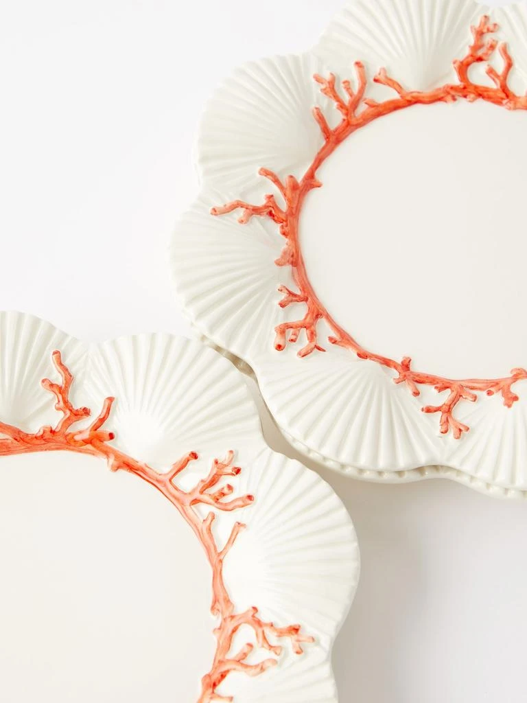 商品Les Ottomans|Set of four Saint Jacques ceramic side plates,价格¥1618,第4张图片详细描述