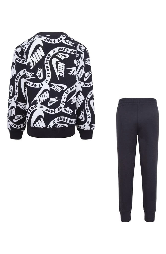 商品NIKE|Kids' Club Allover Print Sweatshirt & Joggers Set,价格¥219,第2张图片详细描述