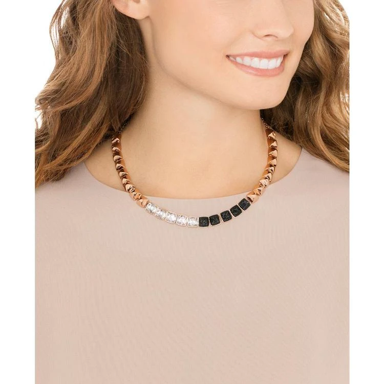 商品Swarovski|Rose Gold-Tone Clear and Black Crystal Collar Necklace,价格¥1857,第2张图片详细描述