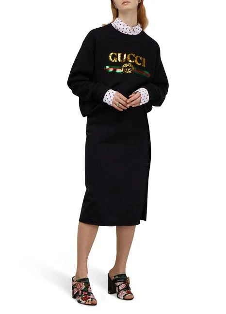 商品Gucci|Sequined logo sweatshirt,价格¥14072,第2张图片详细描述