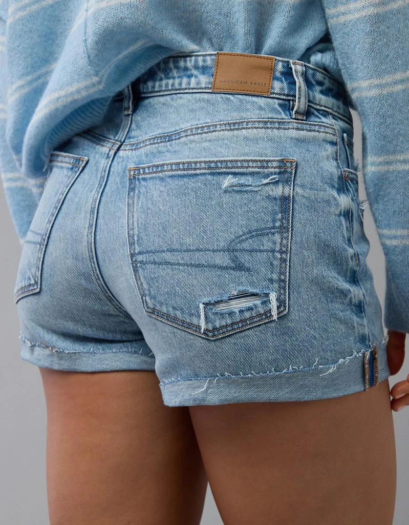 商品AE|AE Stretch Ripped Denim Mom Short,价格¥226,第2张图片详细描述
