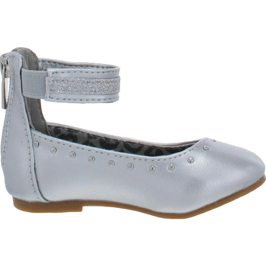 商品Nine West|Nine West Girls Lil Mimi Glitter Metallic Ballet Flats,价格¥54,第2张图片详细描述