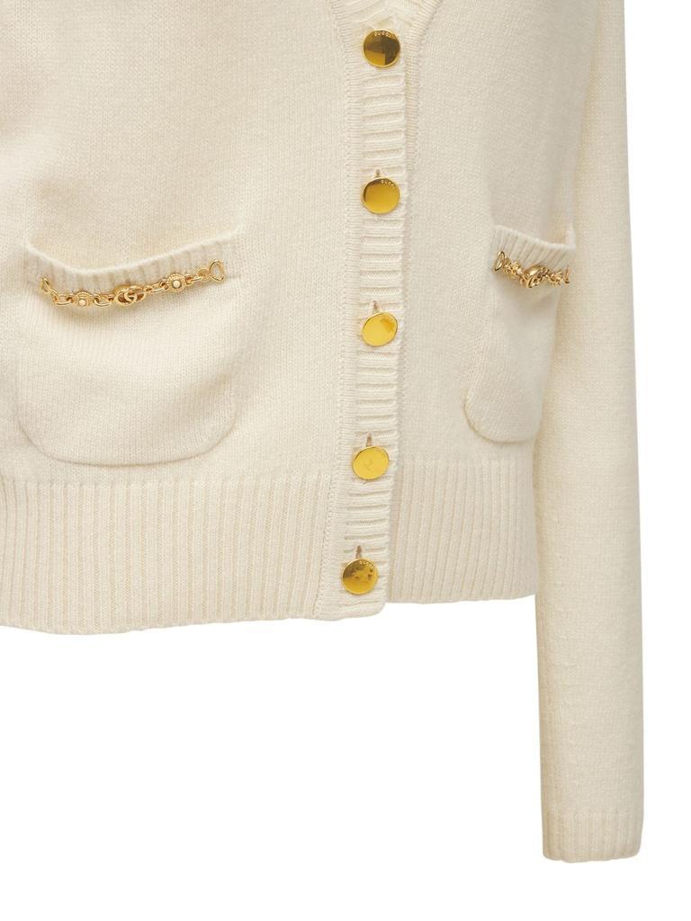 商品Gucci|Cashmere Knit Cardigan W/ Horsebit,价格¥15509,第6张图片详细描述