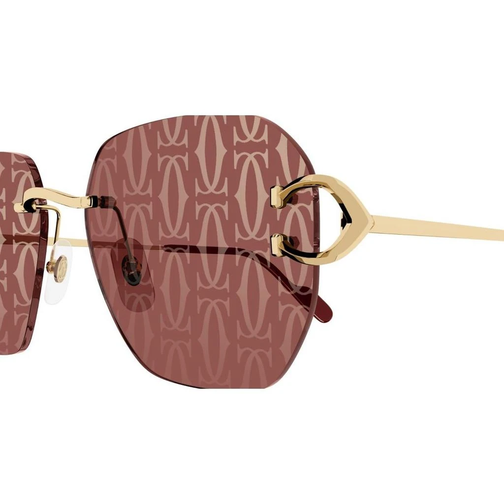 商品Cartier|Cartier Geometric Frame Sunglasses,价格¥6047,第3张图片详细描述