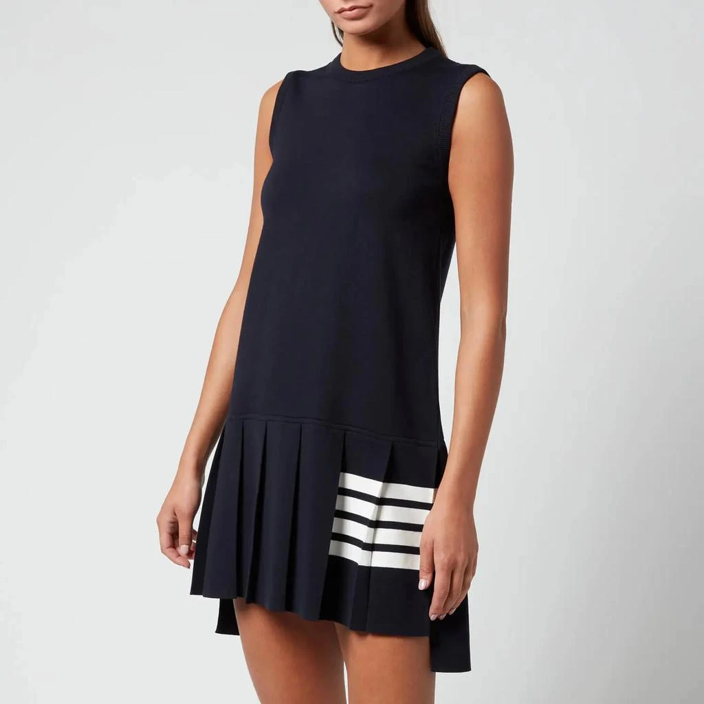 商品Thom Browne|Thom Browne Women's Mini Sleeveless Pleated Dress,价格¥4017,第1张图片