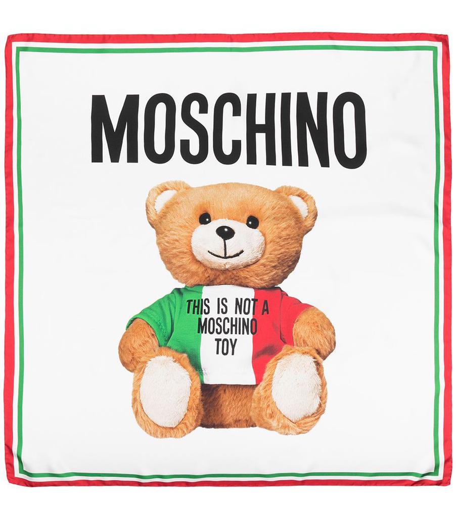 Moschino Teddy Bear Logo Scarf Scarves Woman商品第1张图片规格展示