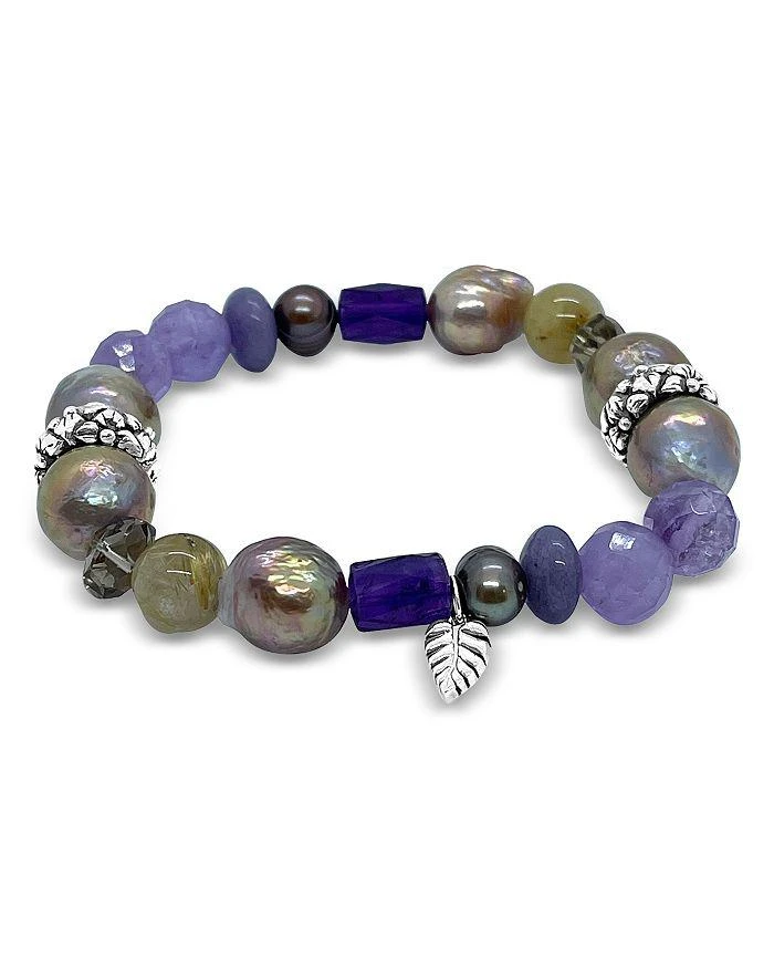 商品Stephen Dweck|Sterling Silver Terraquatic Multi Gemstone Statement Stretch Bracelet,价格¥3700,第2张图片详细描述