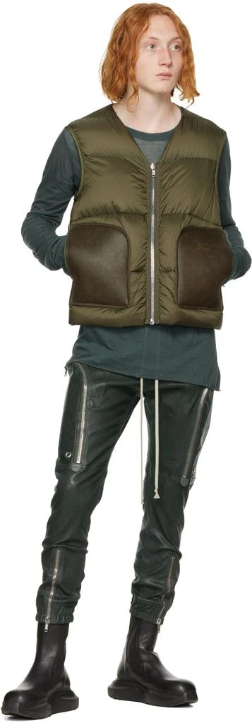 商品Rick Owens|Green Bauhaus Leather Pants,价格¥9976,第4张图片详细描述