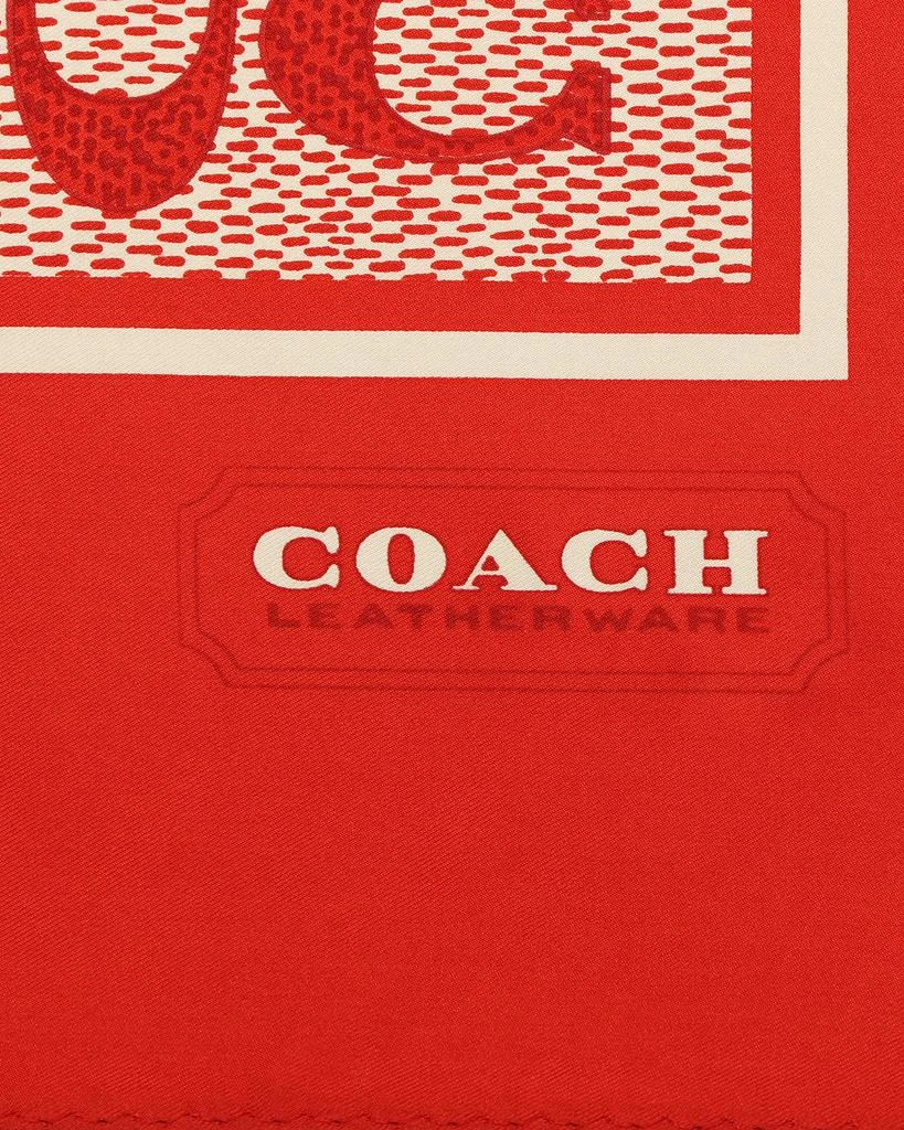 商品Coach|Vintage Signature Monogram Silk Square Scarf,价格¥742,第4张图片详细描述