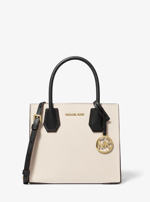 商品Michael Kors|Mercer Medium Two-Tone Pebbled Leather Crossbody Bag,价格¥653,第1张图片