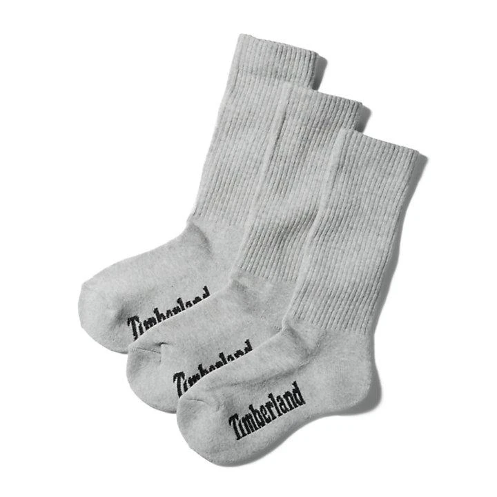 商品Timberland|3-Pack Core Crew Socks for Women in Grey,价格¥174,第1张图片