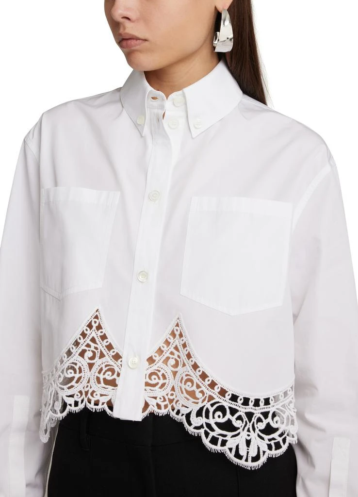 商品Burberry|短款蕾丝衬衫,价格¥17543,第4张图片详细描述