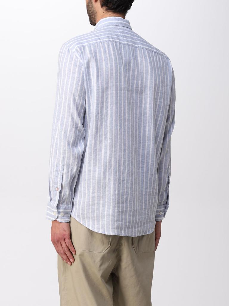 Tommy Hilfiger striped linen blend shirt商品第2张图片规格展示