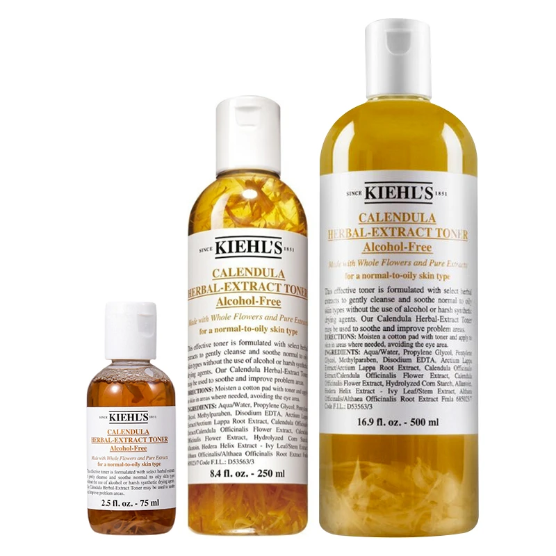 商品Kiehl's|科颜氏 金盏花植萃爽肤水 精华水 收缩毛孔湿敷祛痘 250/500ml,价格¥179,第1张图片