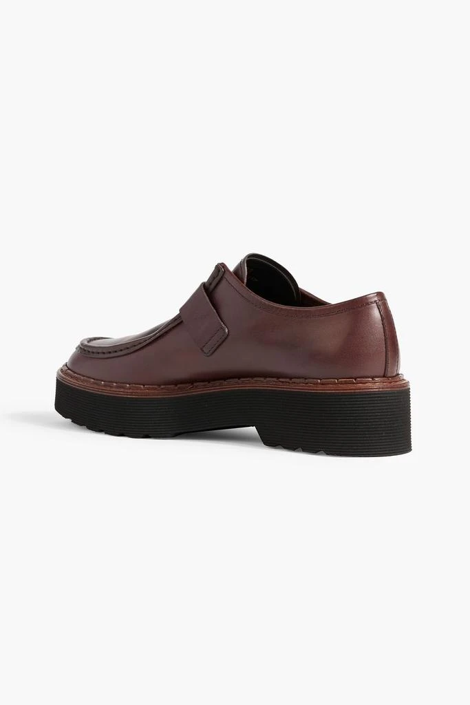 商品Tod's|Burnished leather platform loafers,价格¥2906,第3张图片详细描述