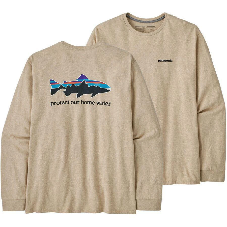 商品Patagonia|Home Water Trout Long-Sleeve Responsibili-Tee - Men's,价格¥290,第3张图片详细描述