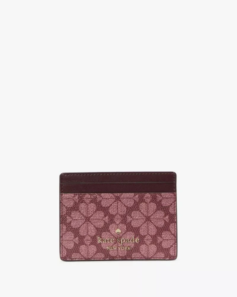 商品Kate Spade|Spade Flower Small Slim Card Holder,价格¥221,第4张图片详细描述