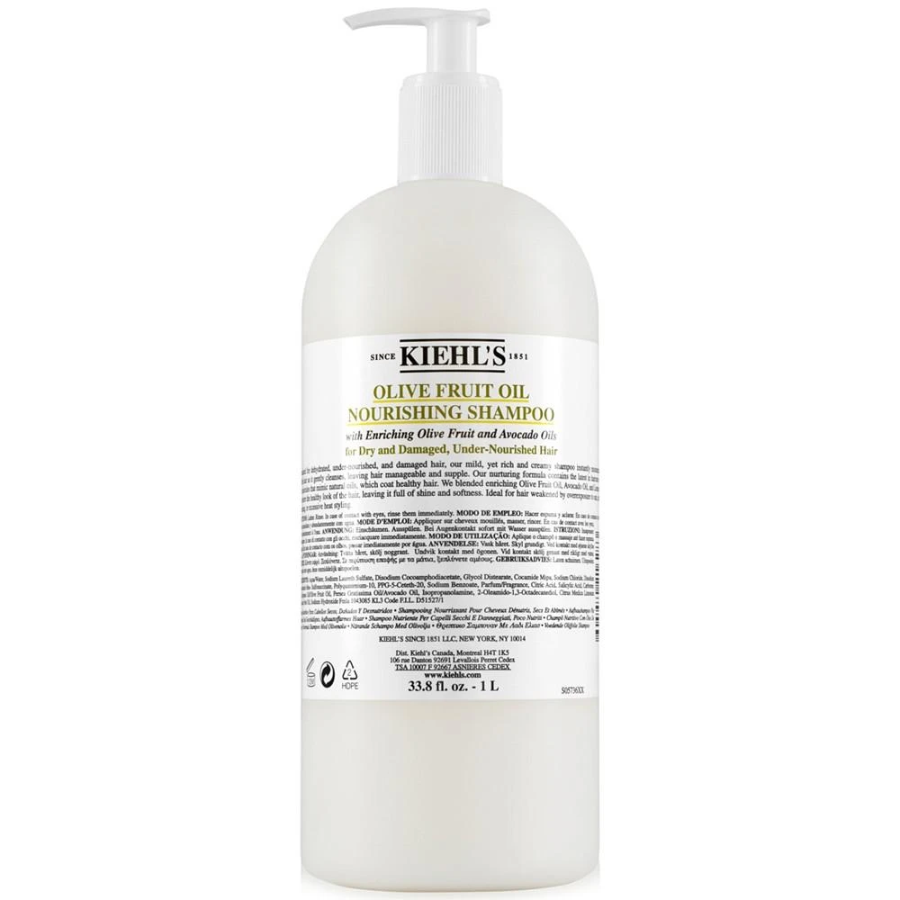 商品Kiehl's|橄榄油滋润洗发露 1L,价格¥494,第1张图片