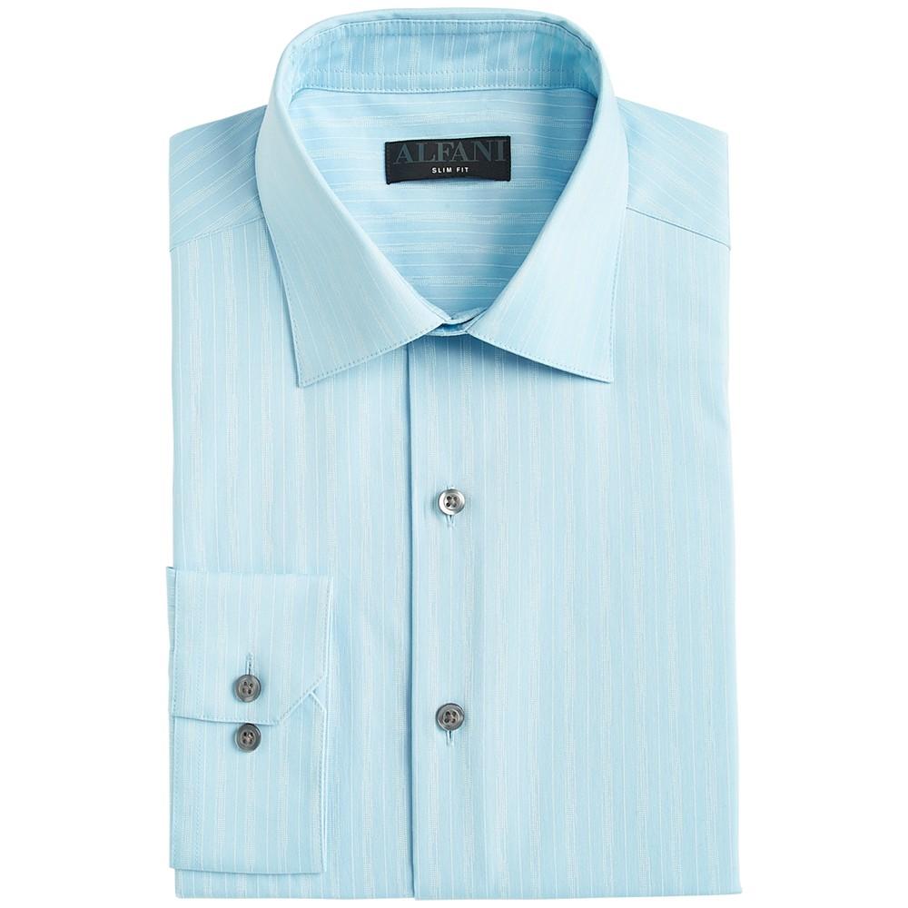Men's Slim Fit 2-Way Stretch Stain Resistant Dress Shirt, Created for Macy's商品第4张图片规格展示
