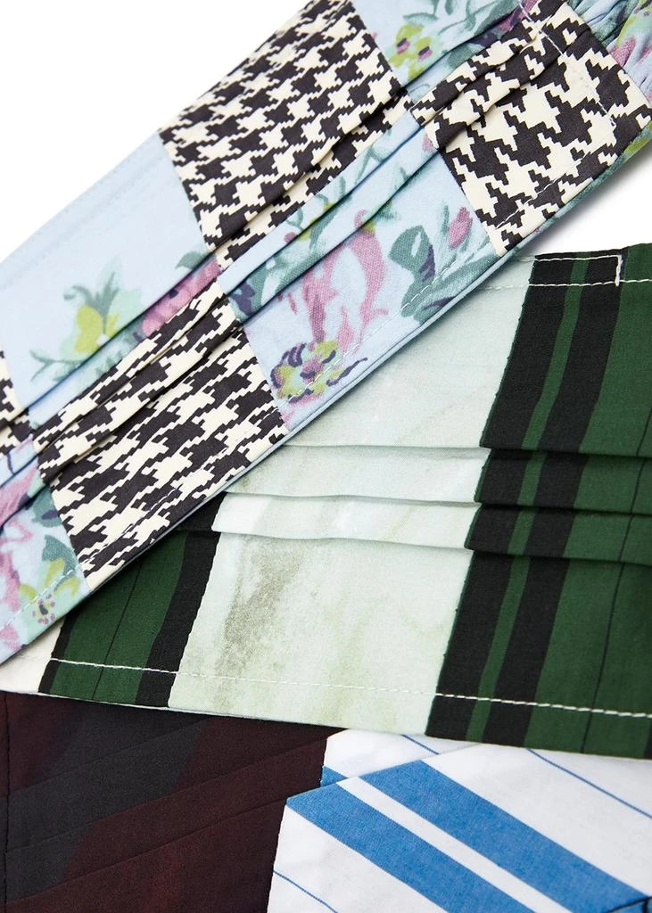 商品Ganni|Heather printed cotton face masks - set of three,价格¥90,第3张图片详细描述