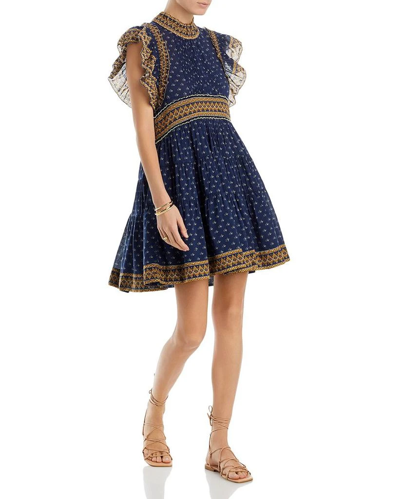 Arlita Textured Tiered Skirt Tunic Dress 商品