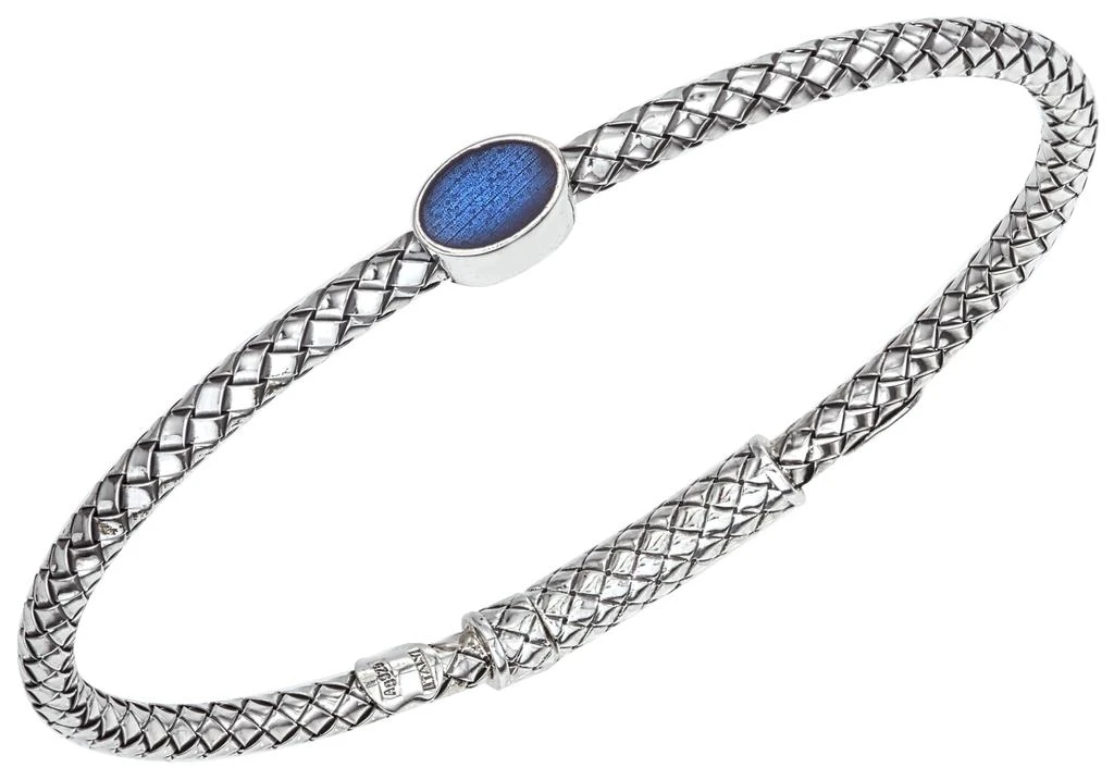 商品Alisa|Alisa Women's Sterling Silver & Black Enamel Bracelet,价格¥1142,第1张图片