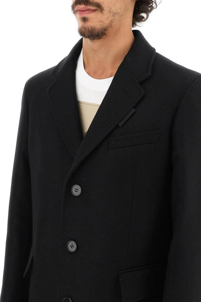 商品Burberry|WOOL AND CASHMERE COAT WITH PATCH,价格¥12768,第5张图片详细描述