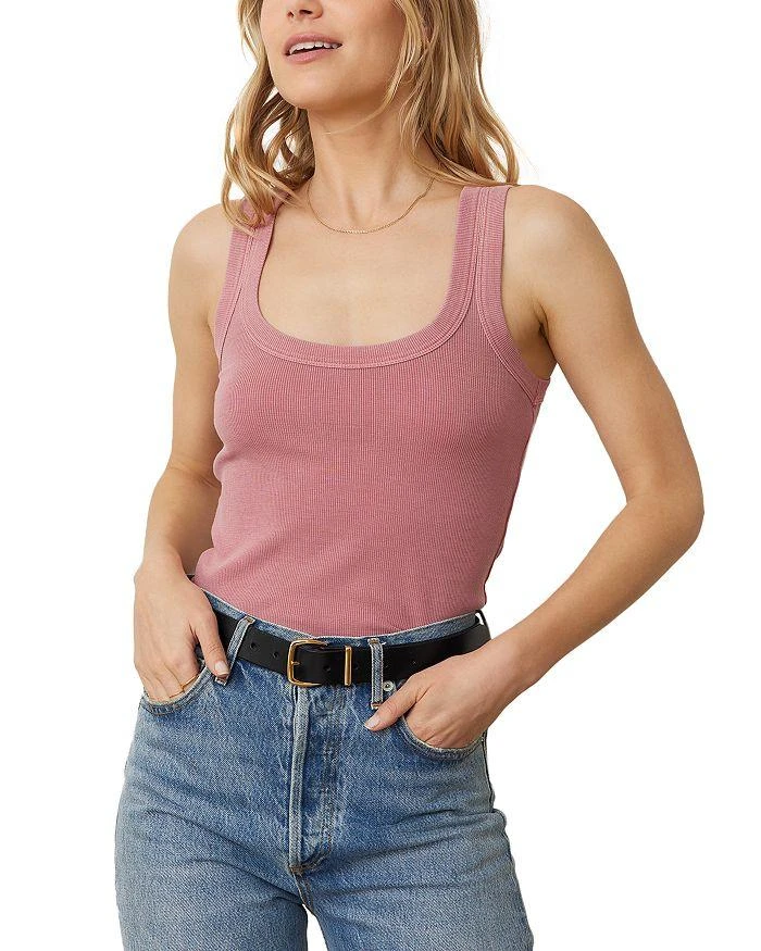 商品Marine Layer|Lexi Rib Scoop Tank Top,价格¥268,第4张图片详细描述