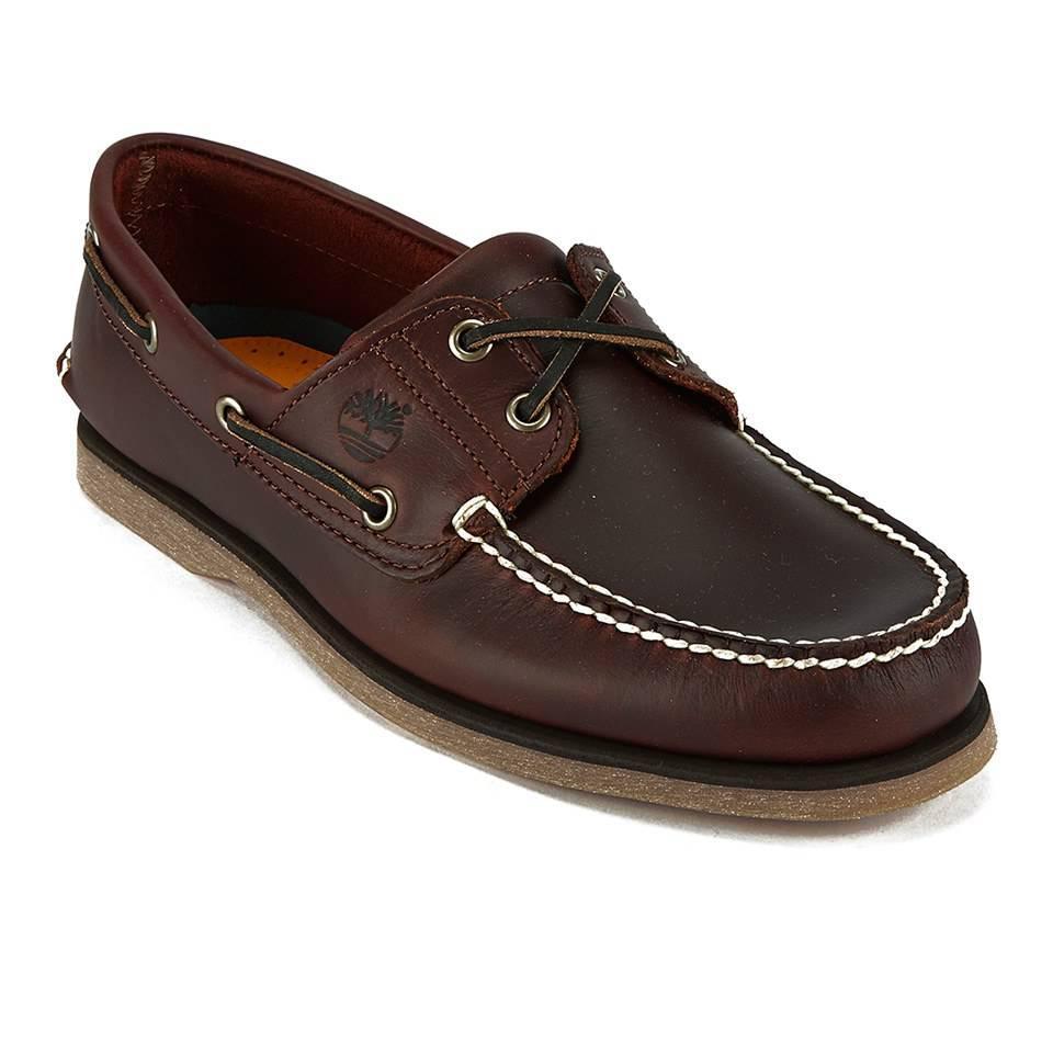 商品Timberland|Timberland Men's Classic 2-Eye Boat Shoes - Rootbeer Smooth,价格¥948,第7张图片详细描述