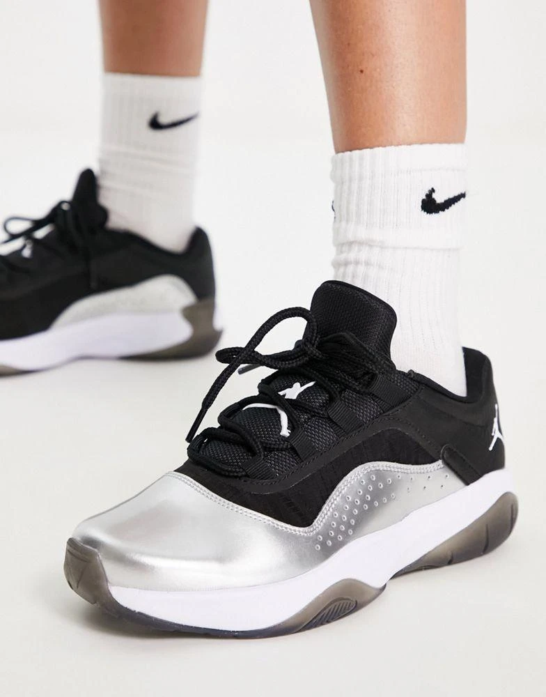 商品Jordan|Air Jordan 11 CMFT Low trainers in black and silver,价格¥649,第2张图片详细描述