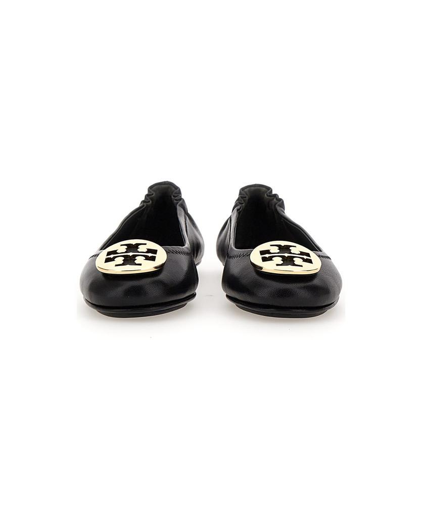 商品Tory Burch|Tory Burch "minnie Travel" Ballet Flats In Black Leather,价格¥1964,第5张图片详细描述