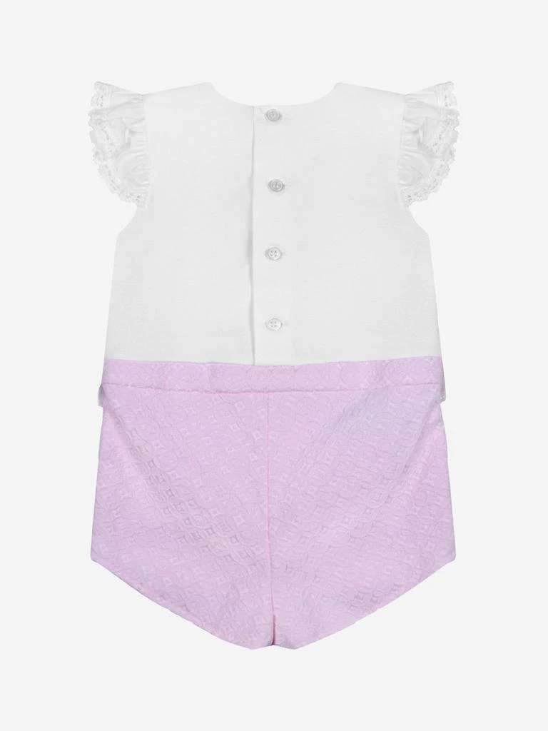 商品Paz Rodriguez|Baby Girls Romper - White & Cotton Romper,价格¥265,第2张图片详细描述