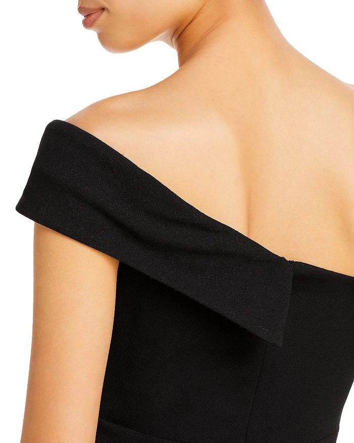 商品AQUA|One Shoulder Scuba Crêpe Dress - 100% Exclusive,价格¥1025,第3张图片详细描述