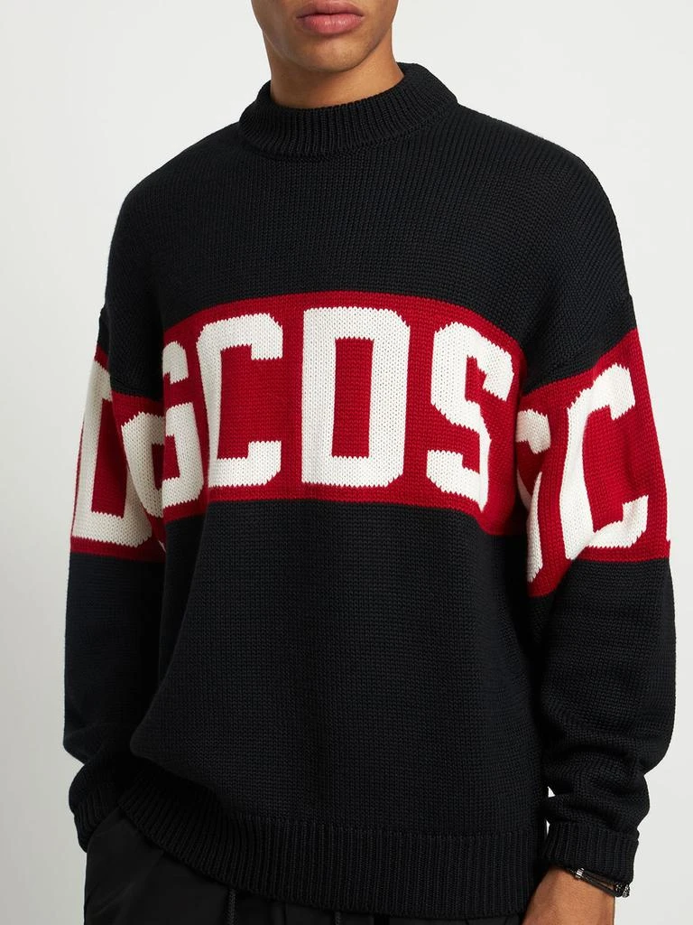 商品GCDS|Logo Wool Blend Knit Sweater,价格¥3764,第2张图片详细描述